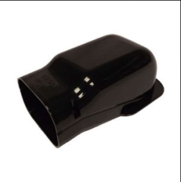 ASHP Black Ducting Wall Cover - 140mm (TR-WC-140-B)
